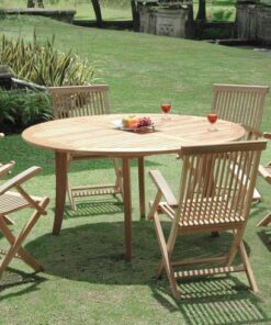 Classic Teak dining set with Wooden Arm Dining Chair