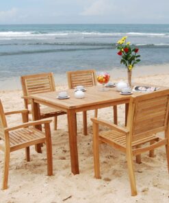Praha Teak Outdoor Dining Set