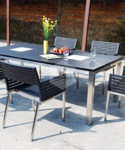 Terrano Black outdoor Dining Set