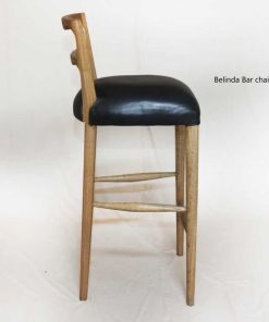 Belinda Bar Chair Genuine Leather