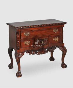 CHIPENDALE DESK 4 DRAWERS