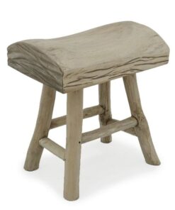 Bucharest Stool Wooden Teak Branch Furniture