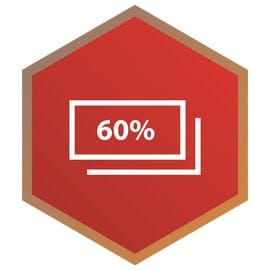 Pay balance 60% when the order ready or against copy document